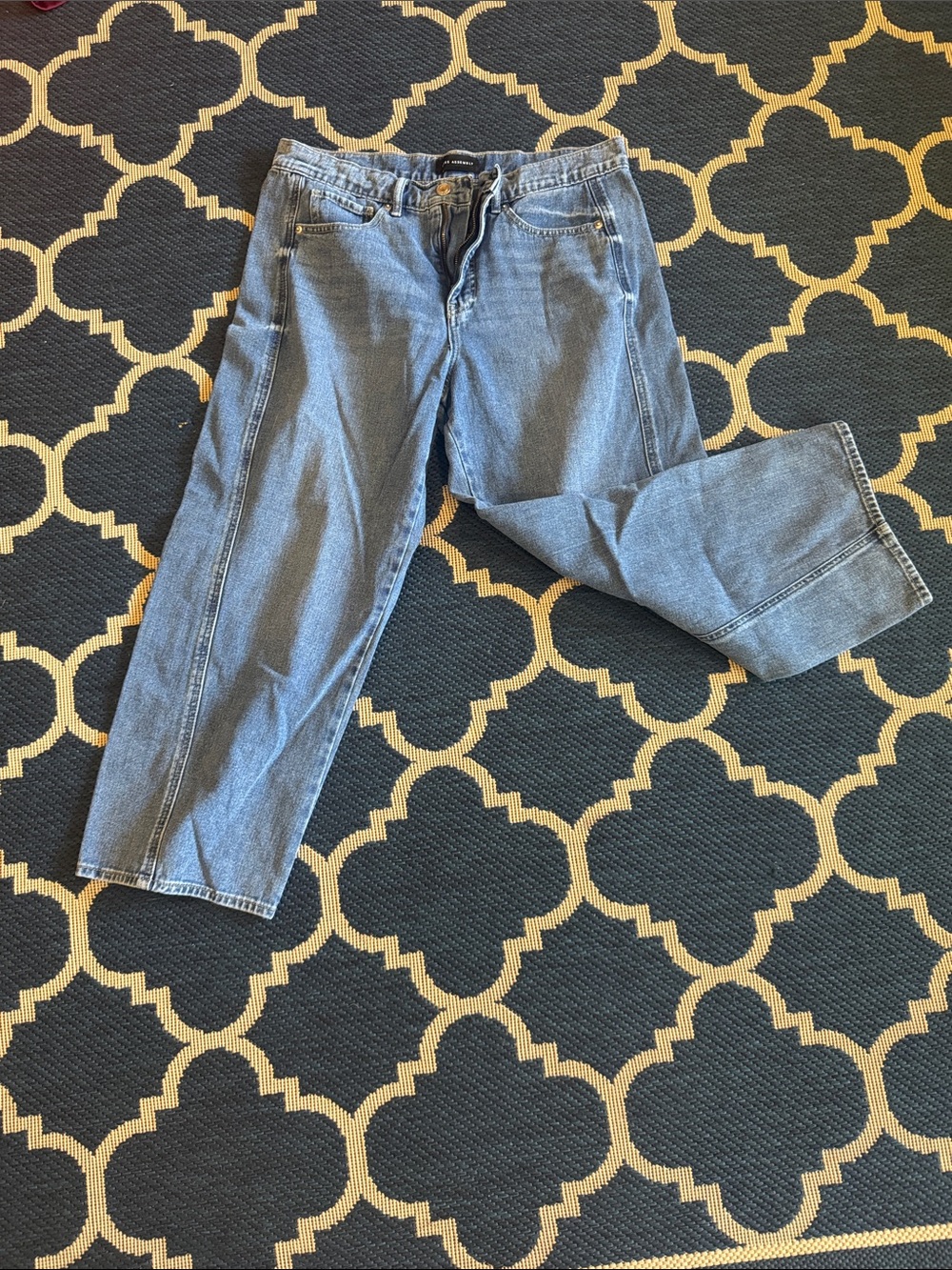 Relaxed Fit Women's Denim barrel Jeans - Light Blue